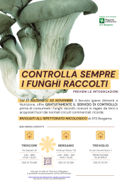 Locandina ispettorato micologico 2026