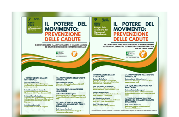 IL POTERE DEL MOVIMENTO - 7 E 9 APRILE INCONTRI A BERGAMO E VILLA D'ALME'